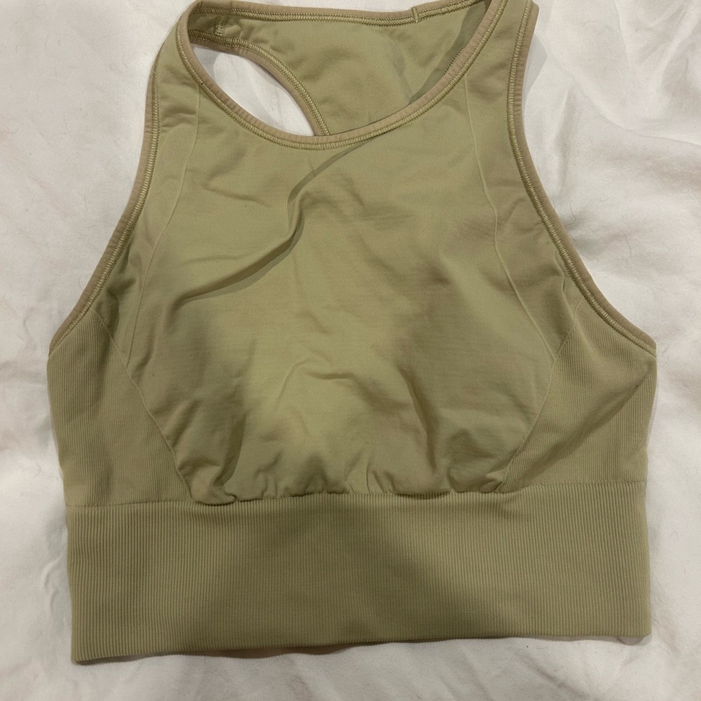 Green Women's Sports Bra